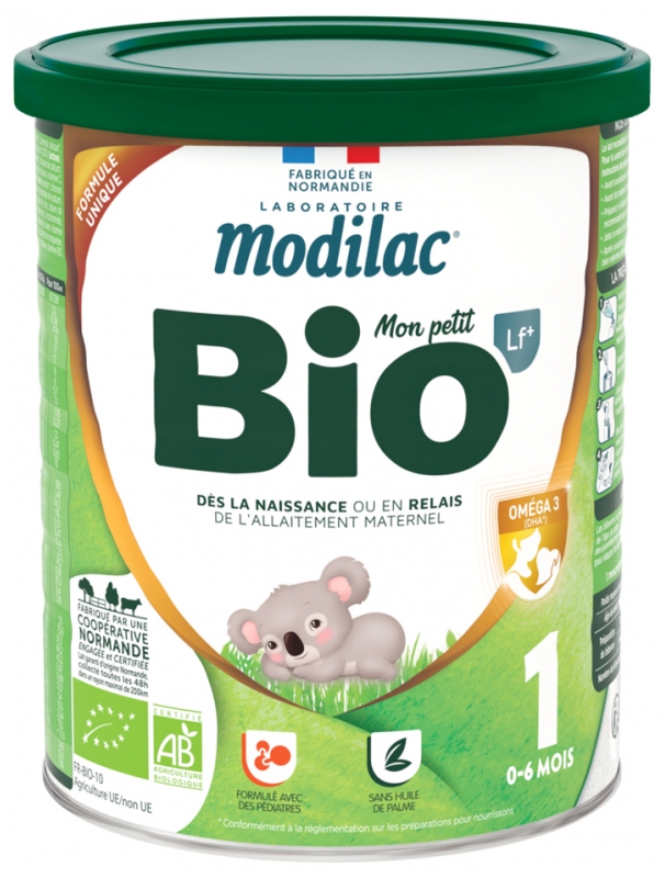 Lait Infantile 1er âge Bio France Bébé – Poudre 0-6 Mois, Sans Huile De Palme, Avec Bifidus, Fabriqué En France