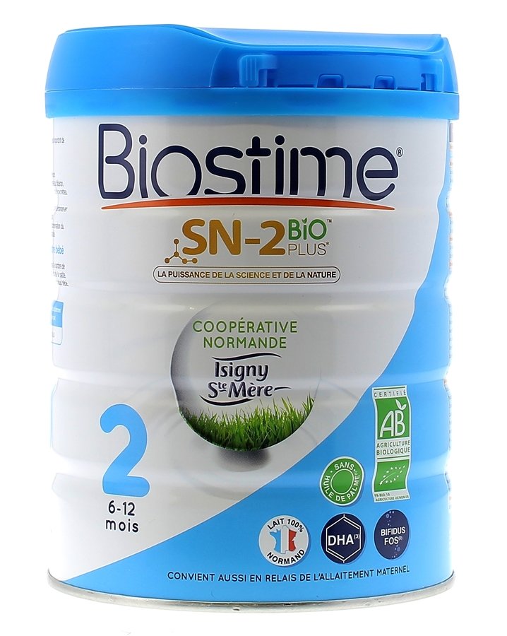 BIOSTIME Lait SN-2 Bio plus 2ème âge 800g - Parapharmacie Prado Mermoz