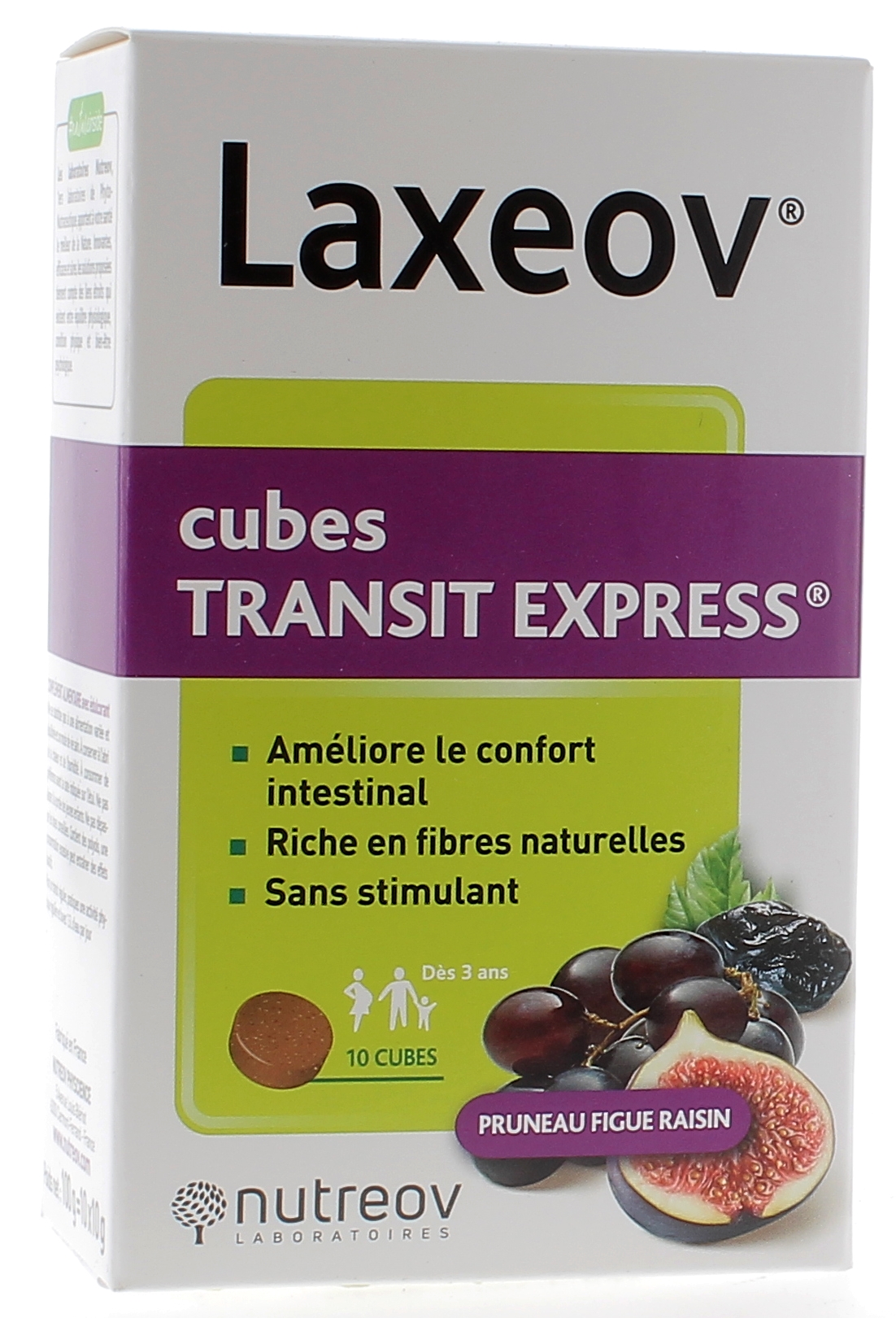 Laxeol Cubes Transit Pruneau Figue Raisin Nutreov Aide A La Digestion