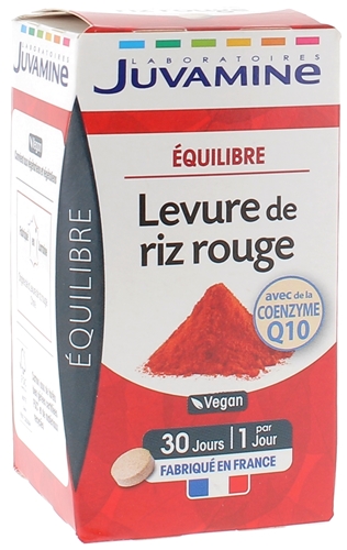 Levure de Riz Rouge Juvamine - boîte de 30 comprimés