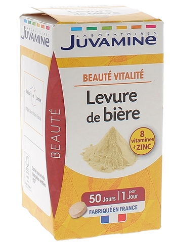 Levure de bière Beauté Vitale Juvamine - boîte de 50 comprimés