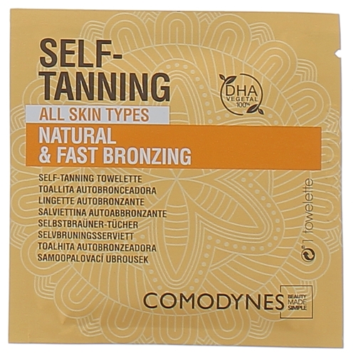 Lingette autobronzante Self-tanning Natural & Fast Bronzing Comodynes - 1 lingette