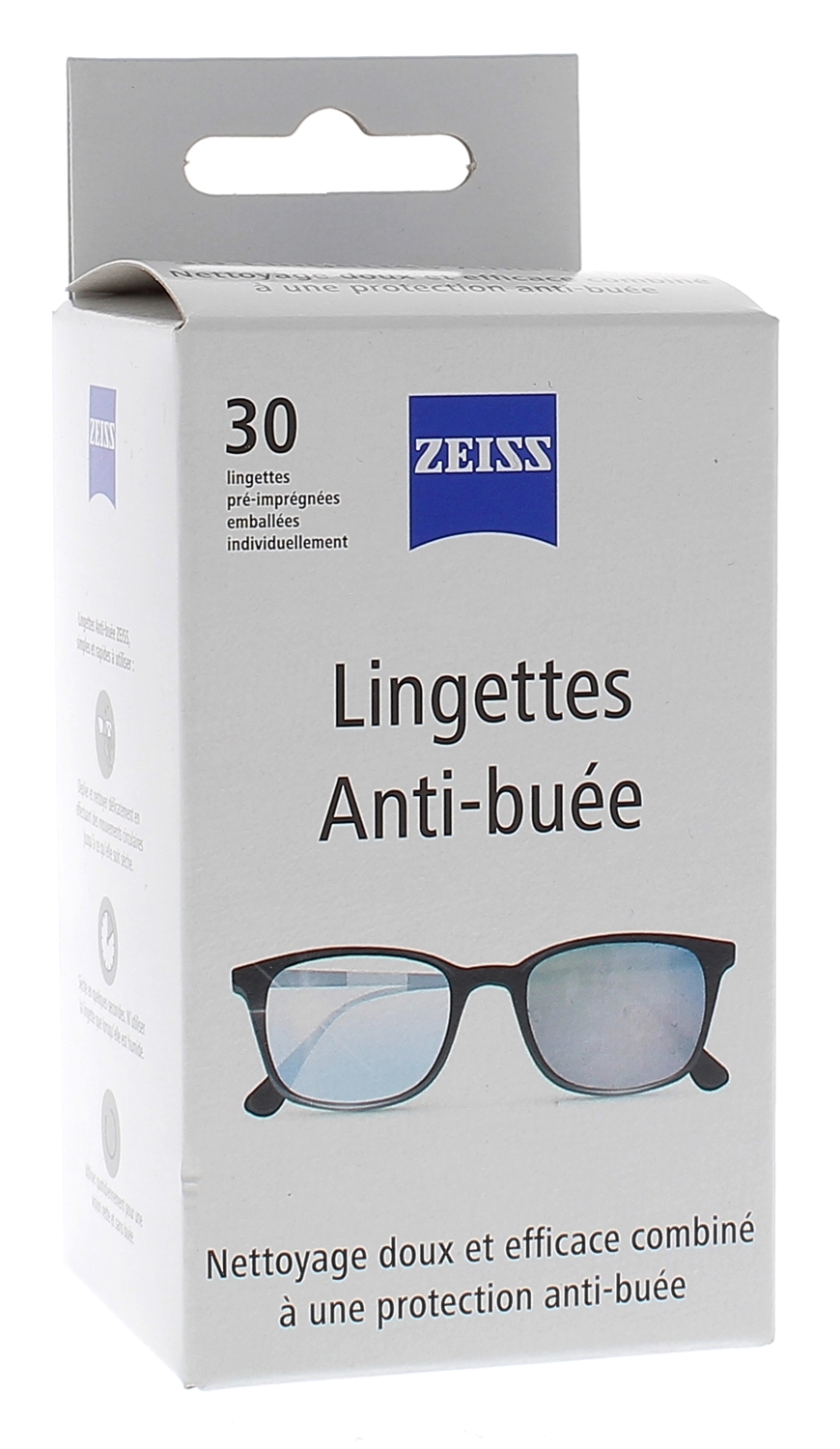 Lingettes antibuée pour lunettes Zeiss - boîte de 30 lingettes
