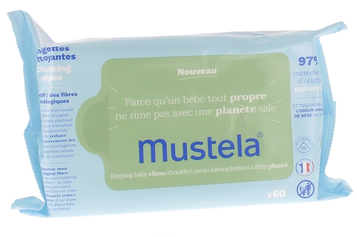 Mustela Bébé Lingettes Nettoyantes Avocat Pack x4