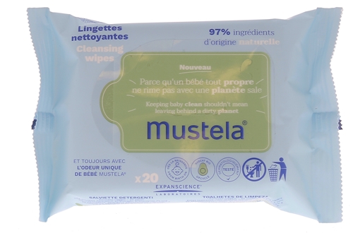 Mustela - Lingettes nettoyantes (60)