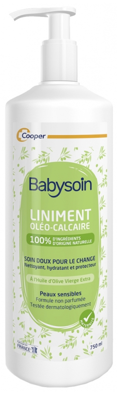 Babysoin Liniment oléo-calcaire Cooper - flacon-pompe de 750 ml