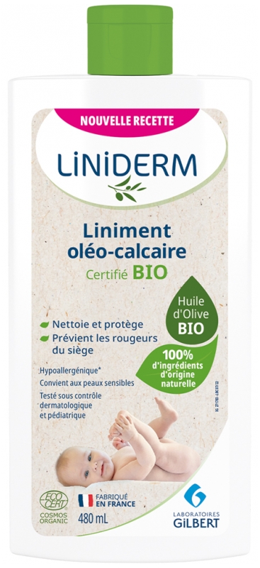 BIOLANE Liniment oléo-calcaire à l'huile d'olive bio 500ml pas cher 