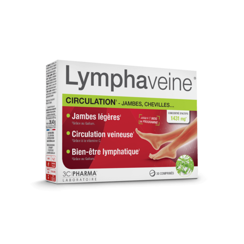 Lymphaveine circulation 3C Pharma - boîte de 30 comprimés
