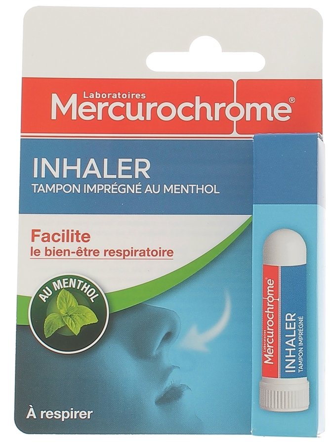 Inhalateur plastique blanc - Nez bouché, rhume, sinusite