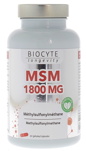 MSM 1800 mg Biocyte - boîte de 90 gélules