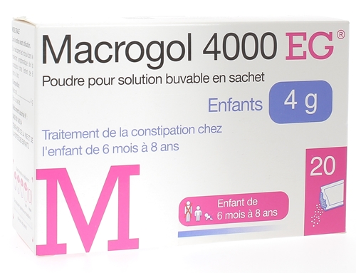 Macrogol 4000 EG enfants 4g - boîte de 20 sachets