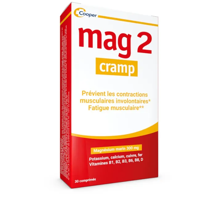 Mag 2 Cramp magnésium marin - boite de 30 comprimés
