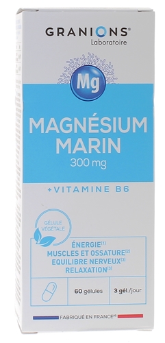 Magnésium marin 300 mg Granions - boîte de 60 gélules