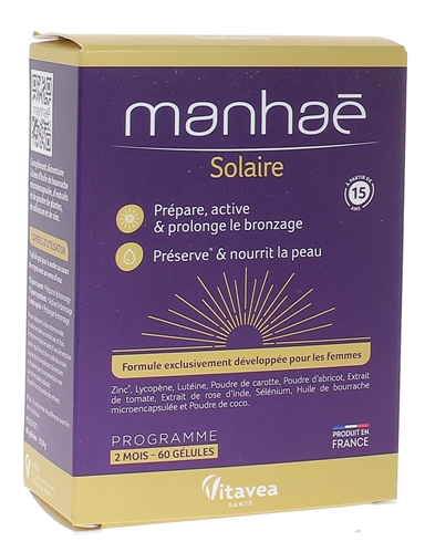 Manhaé Solaire Vitavea - boîte de 60 gélules