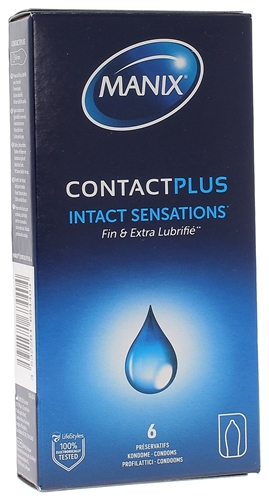 Préservatifs fins ContactPlus Manix - boîte de 6 préservatifs