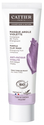 Masque Purifiant à L'Argile Violette Huygens - 50ml - Pour Tous Types De Peau - Éclat Et Peau Nette - Fabriqué En France