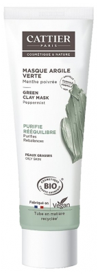 Masque à l'argile verte bio Cattier - tube de 100 ml