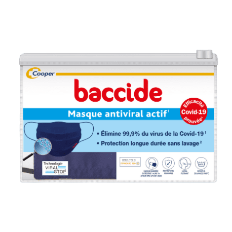 Masque antiviral actif Baccide - 1 masque