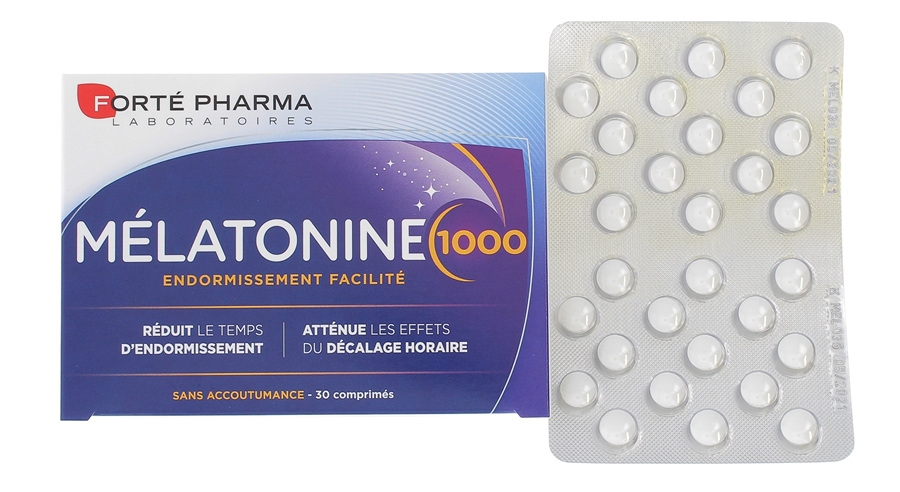 Mélatonine 1000 Forté pharma - boîte de 30 comprimés