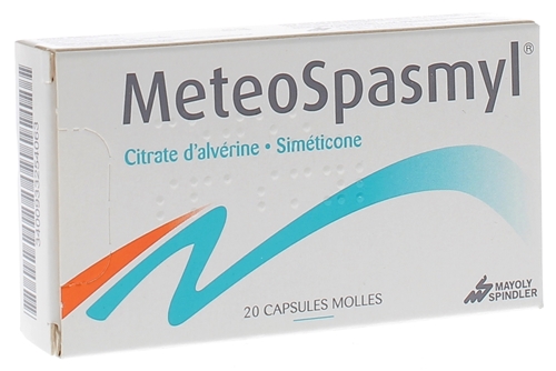 Meteospasmyl (20 capsules) contre les troubles digestifs (crampes ...