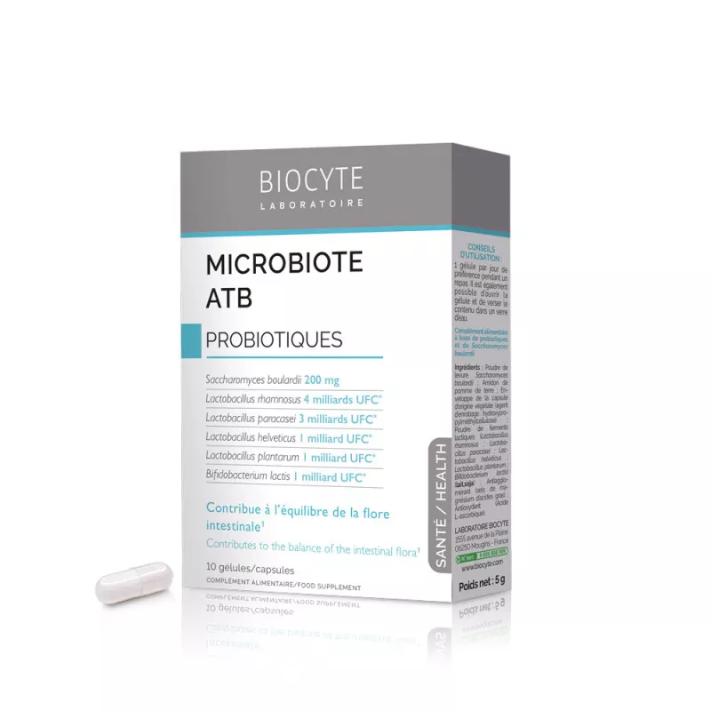 Microbiote ATB Biocyte - boîte de 10 gélules
