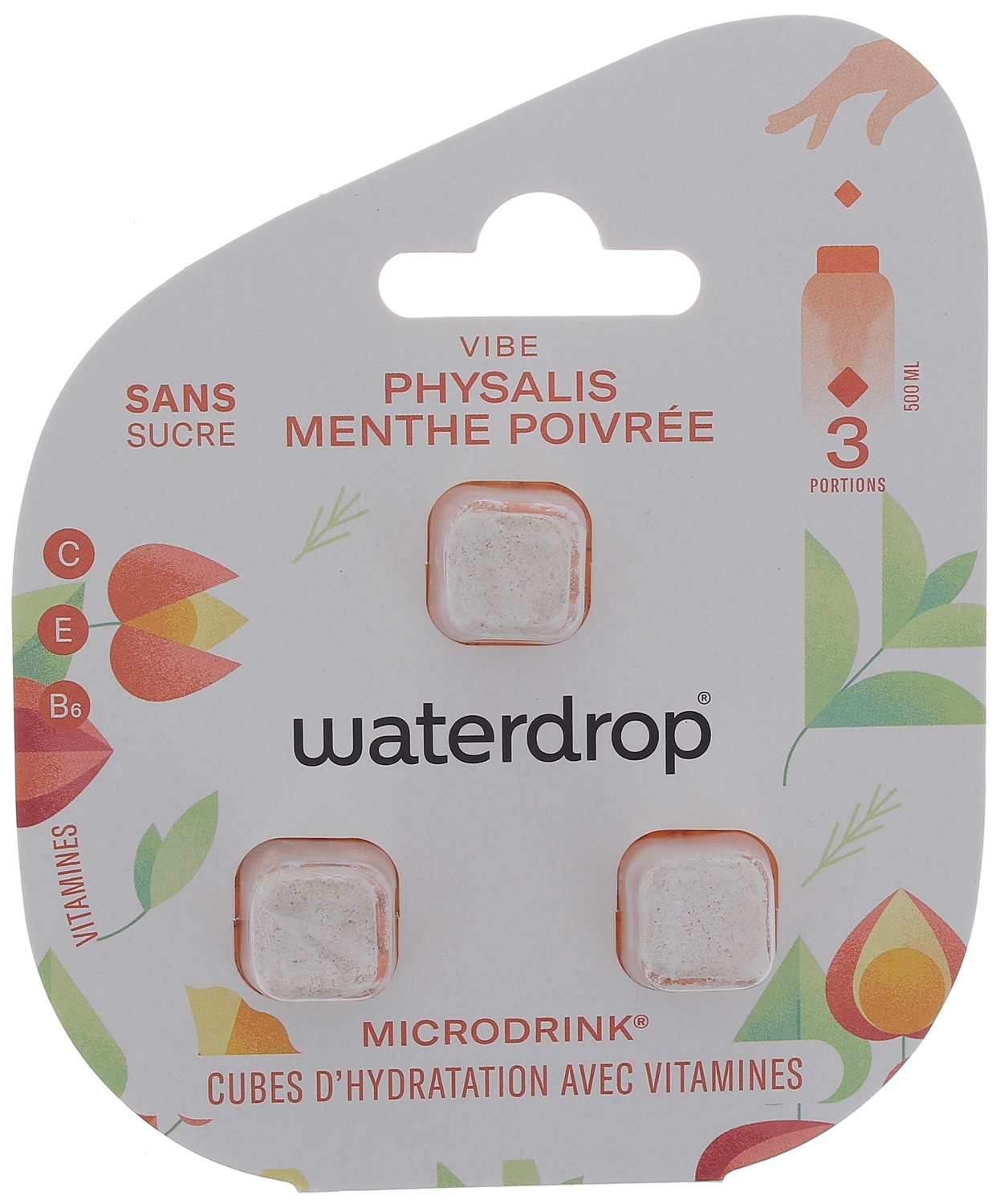 Microdrink Vibe Waterdrop - cubes d'hydratation avec vitamines