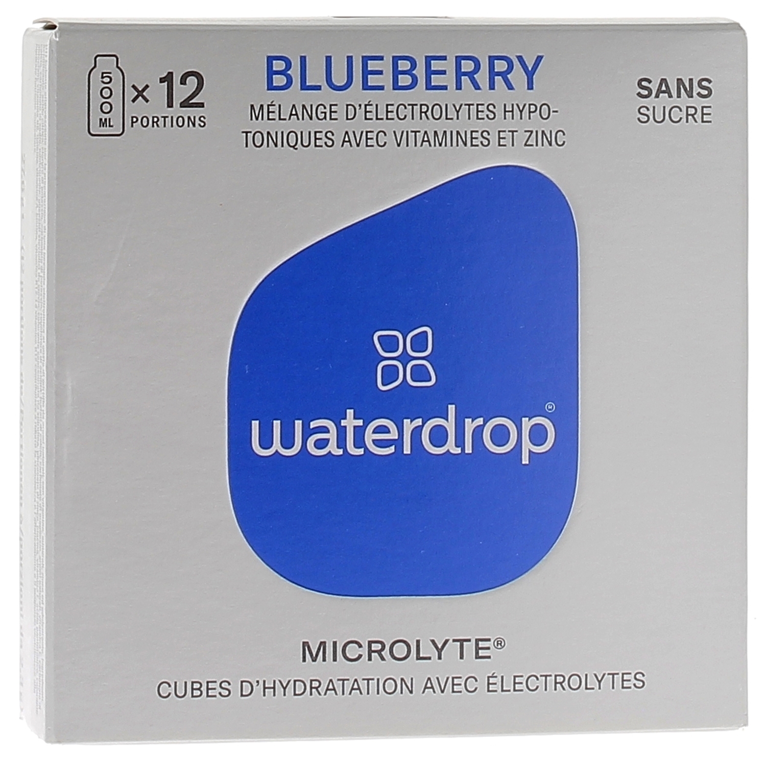 Microlyte Blueberry Waterdrop - boite de 12 cubes