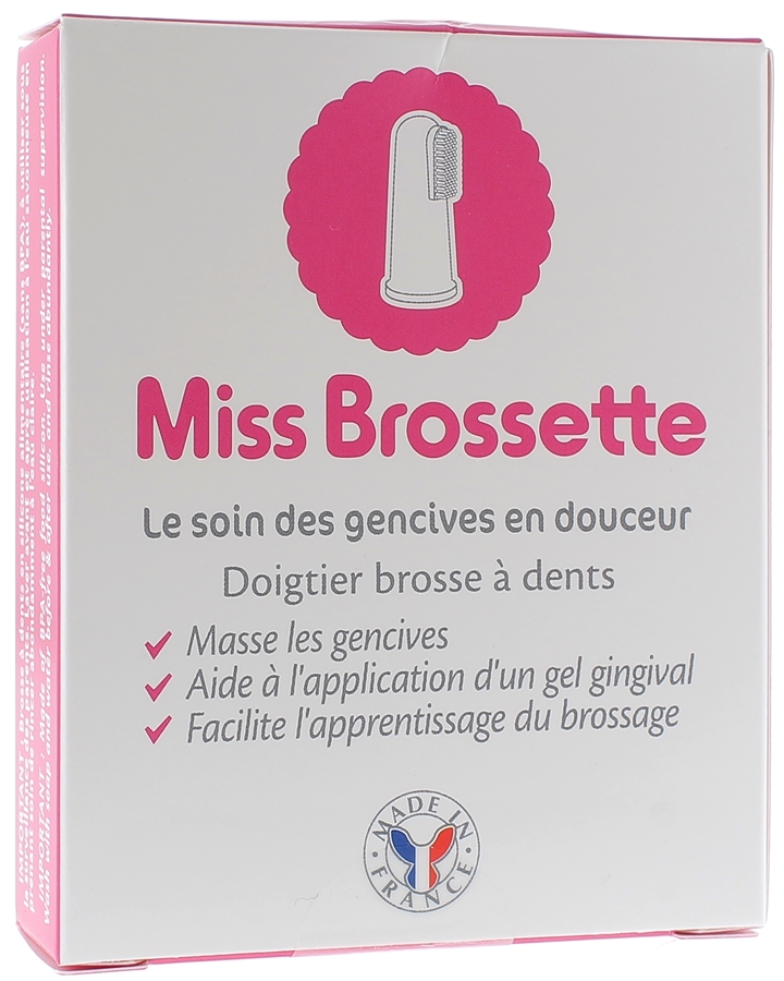 Miss Brossette Doigtier Brosse A Dents Machouyou Boite De 1 Brossette Miss Brossette Doigtier Brosse A Dents Machouyou Boite De 1 Brossette