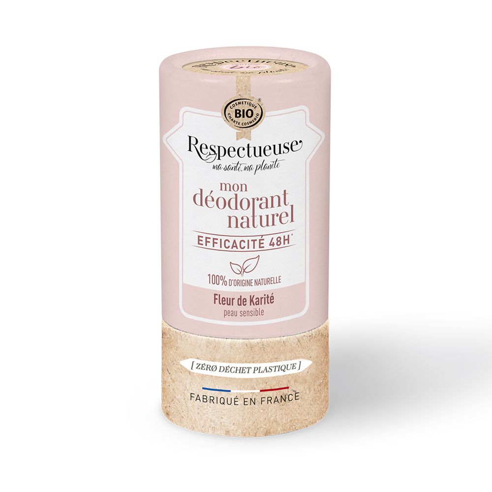 Mon déodorant naturel fleur de karité bio Respectueuse - stick de 50g