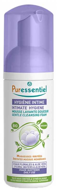 Mousse lavante douceur Hygiène intime Puressentiel - flacon de 150 ml