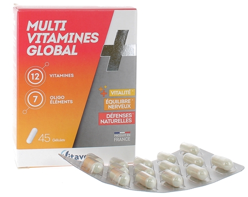 Multi vitamines global Vitavea - boîte de 45 gélules