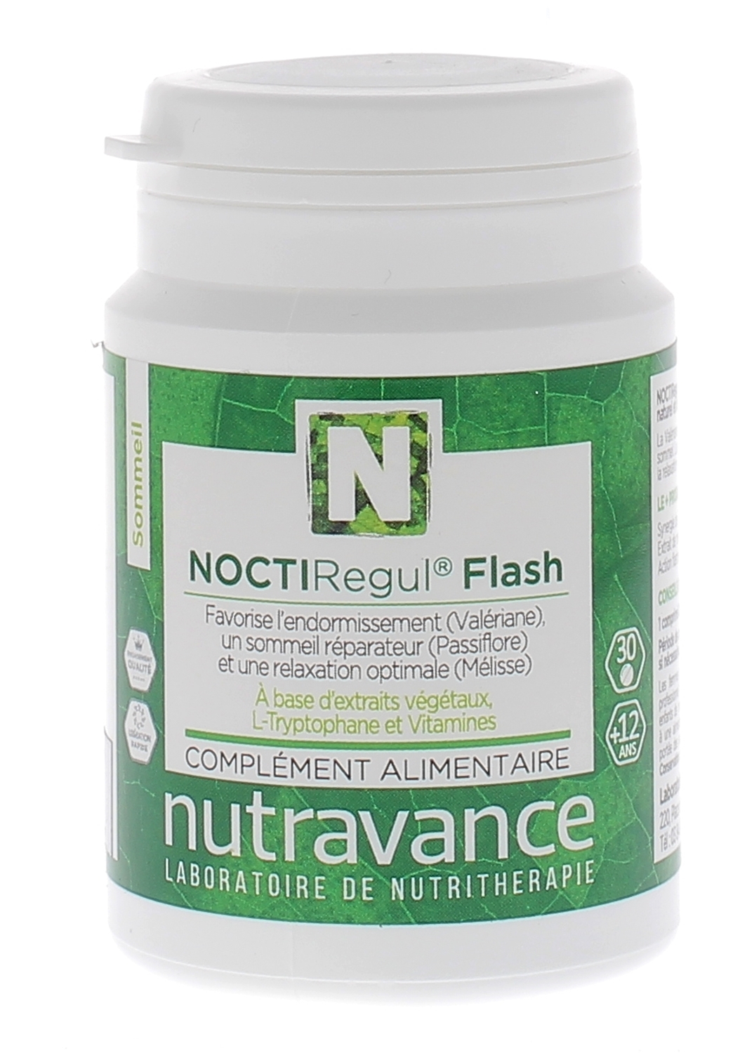 NOCTIRegul Flash Nutravance - boîte de 30 comprimés