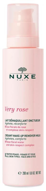 Very Rose Lait démaquillant onctueux Nuxe - flacon-pompe de 200 ml