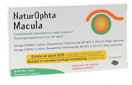 NaturOphta Macula Horus Pharma - boîte de 60 capsules