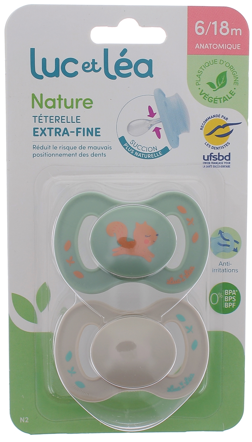 Lot De 4 Tétines BIBS Colour - Taille 2 (6-18 Mois) - Latex Naturel - Sans BPA - Fabriqué Au Danemark