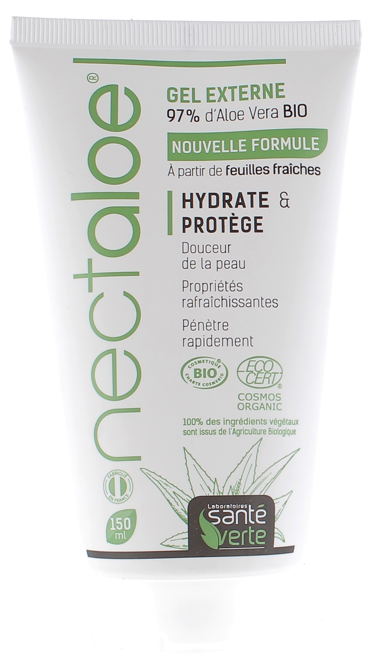 Nectaloe gel aloe vera Santé Verte - tube de 150 ml