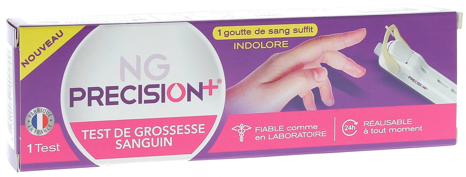 Ng Précision + Test de grossesse sanguin - boîte d'un test