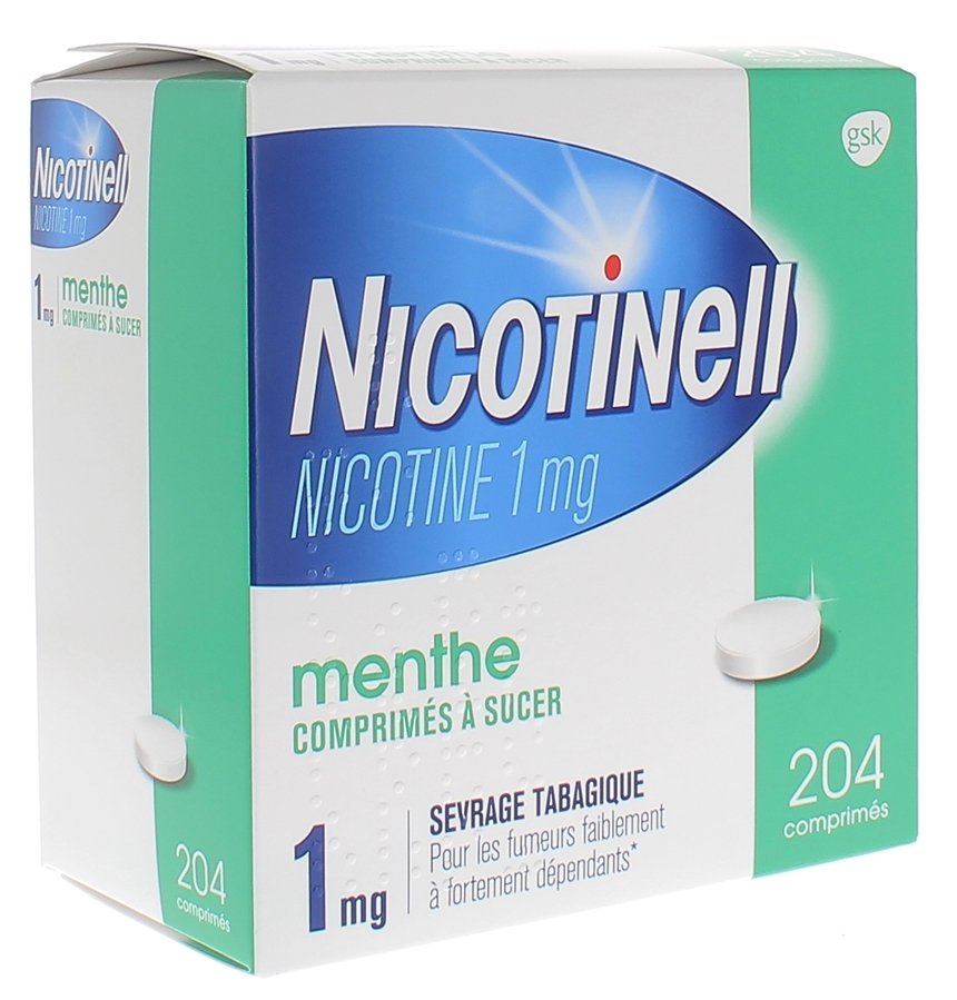 Nicotinell menthe 1mg - 204 comprimés à sucer