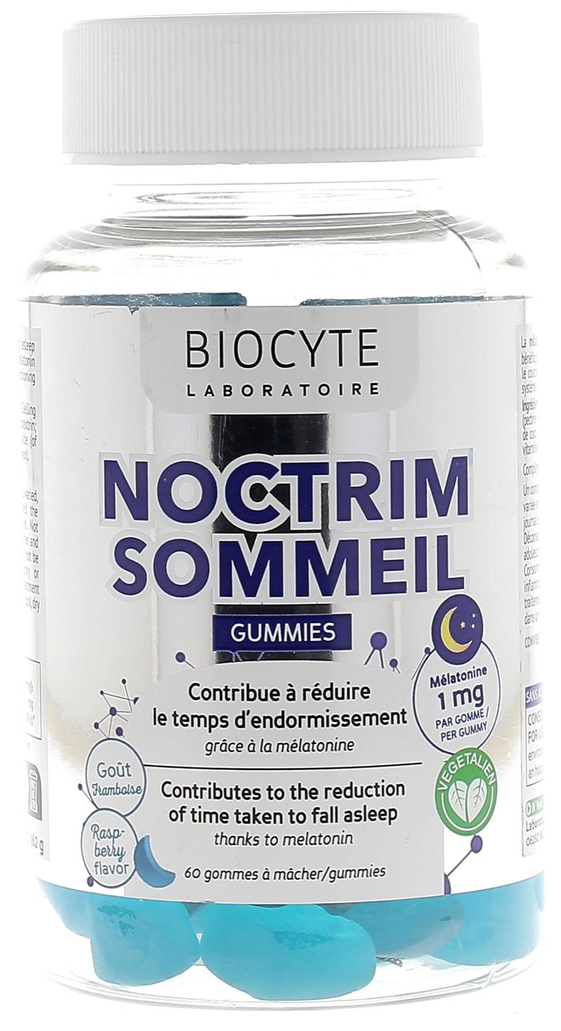 Noctrim sommeil goût framboise Biocyte - pot de 60 gommes