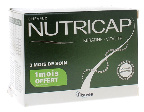 Nutricap kératine vitalité Vitavea - boite de 90 capsules