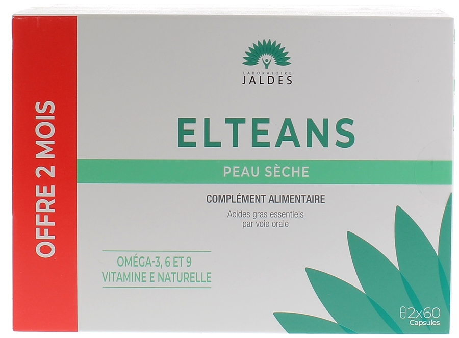 Nutrition de la peau Elteans Jaldes - lot de 2 boîtes de 60 capsules
