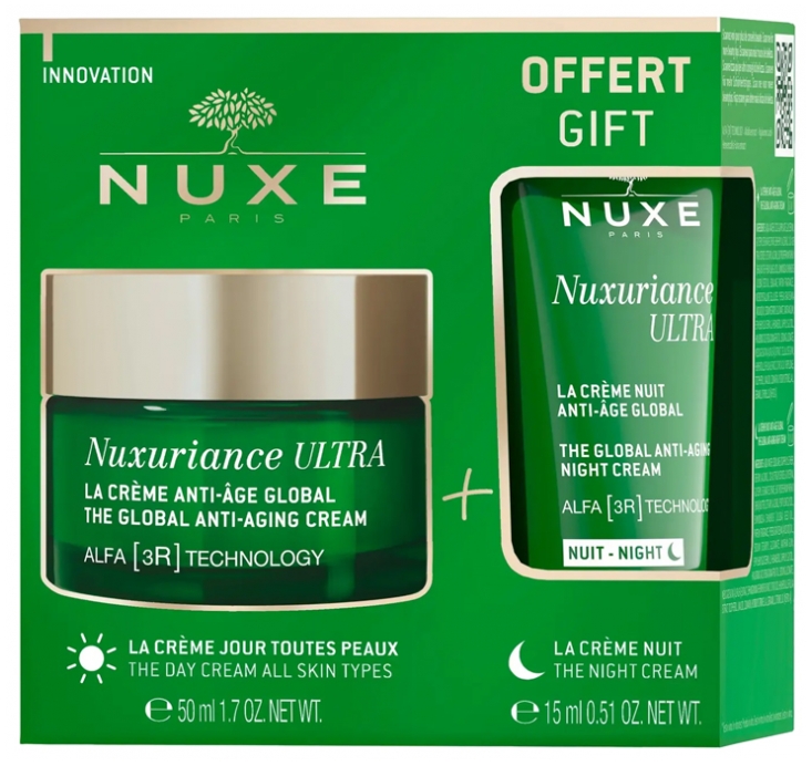 Nuxuriance Ultra La crème anti-âge global Nuxe - pot de 50 ml + crème nuit 15 ml offerte