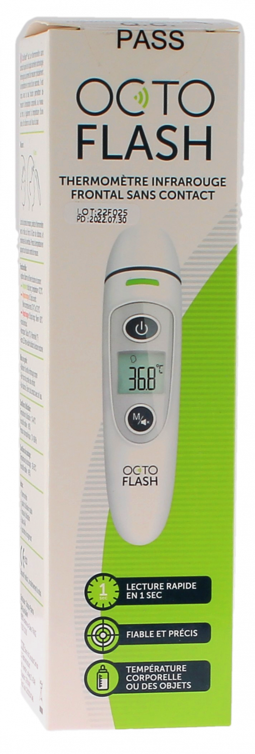 Octoflash thermomètre médical frontal sans contact PediAct - un thermomètre