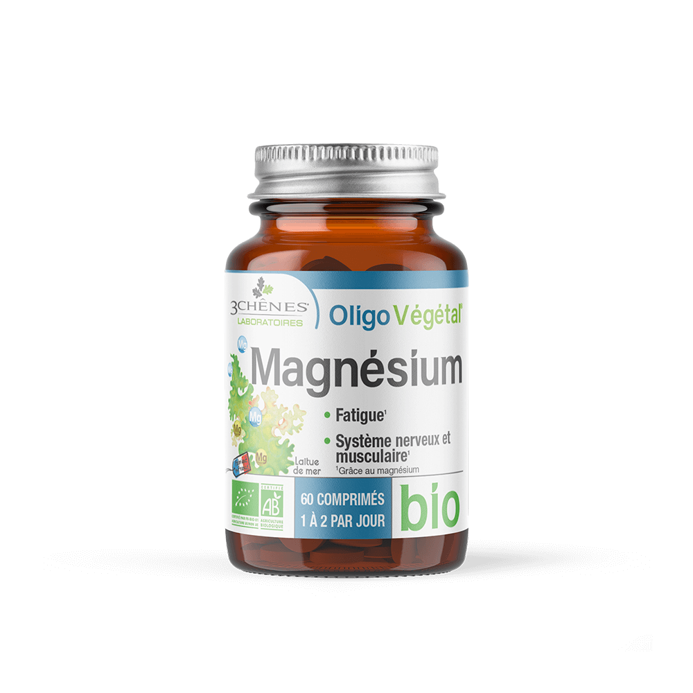 OligoVégétal Magnésium bio 3 Chênes - pot de 60 comprimés