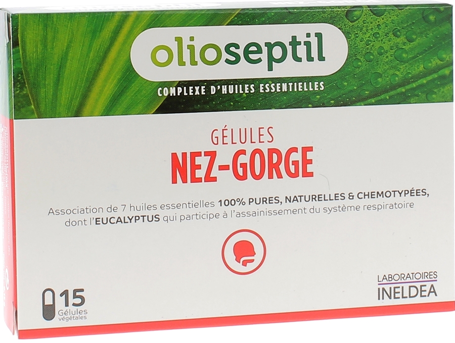 Olioseptil gélules nez-gorge - boîte de 15 gélules