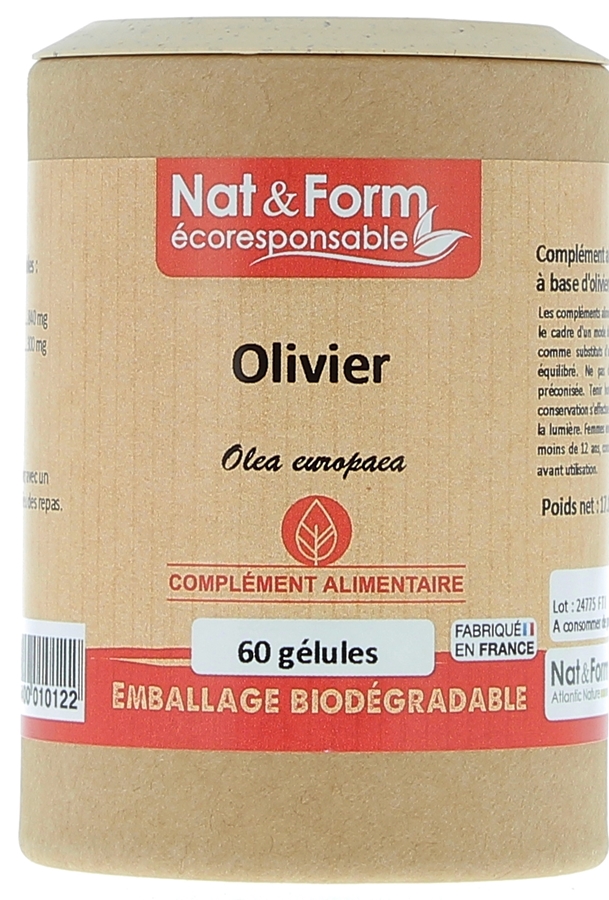 Olivier Ecoresponsable Nat&Form - Boite de 60 gélules