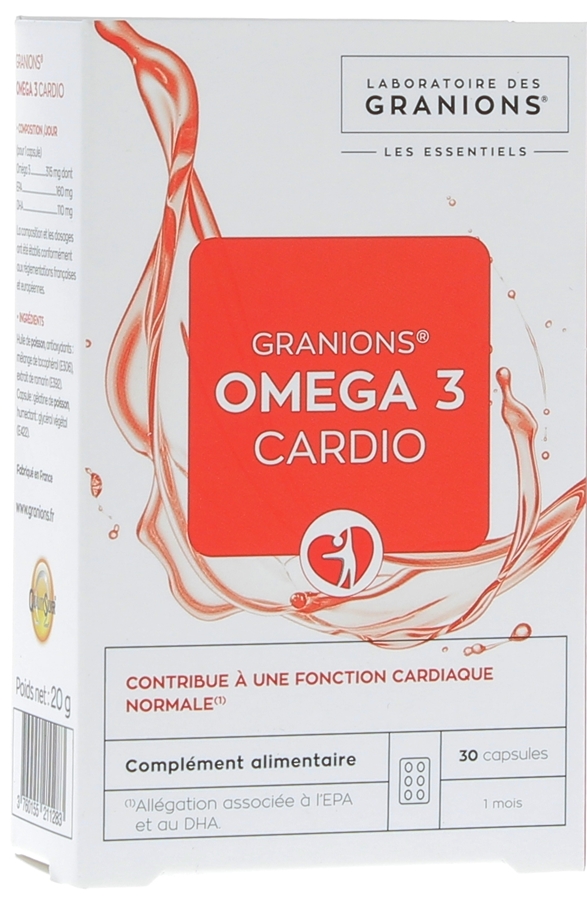Omega 3 cardio Granions - boîte de 30 capsules
