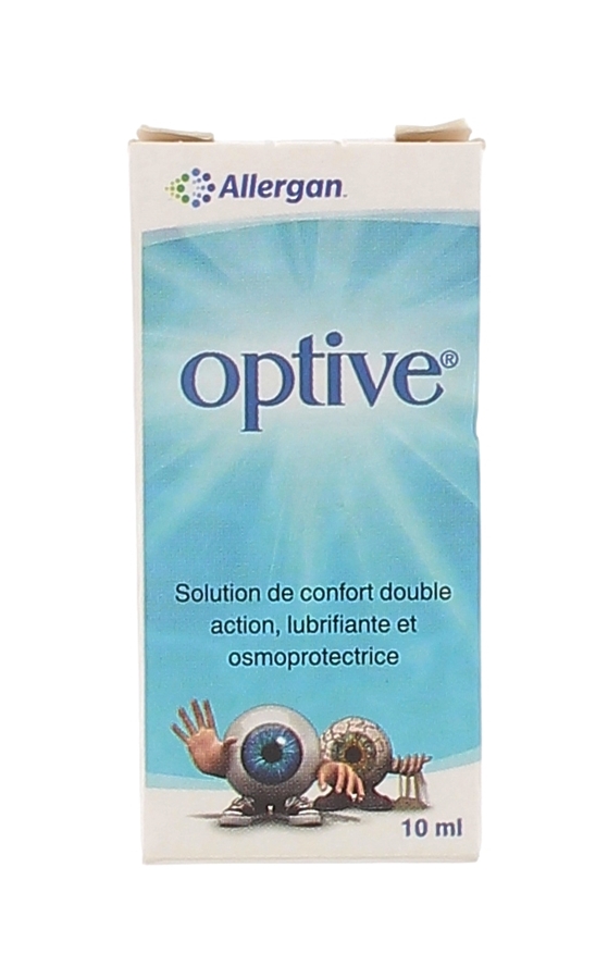 Optive Solution Oculaire de confort Allergan - flacon de 10 ml