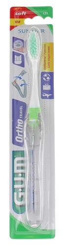 Ortho Travel Brosse à dents de voyage souple Gum - une brosse à dents