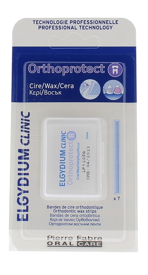 Orthoprotect Bandes de cire orthodontique Elgydium clinic - boîte de 7 bandes de cire